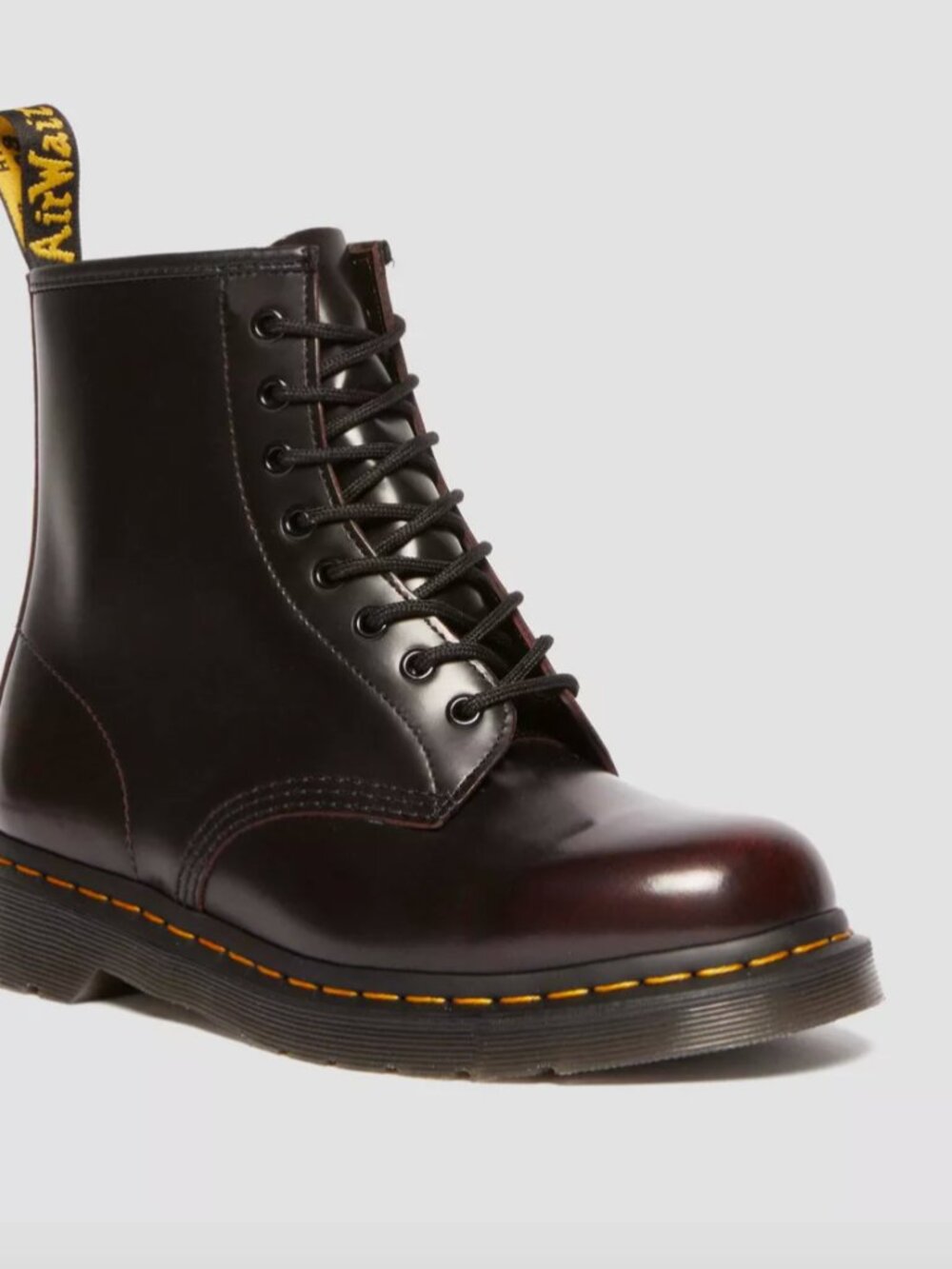 Dr. Martens 1460 8-Eye Boot, Arcadia Black w/ Red Undertone, Women's US 7 (EU38)